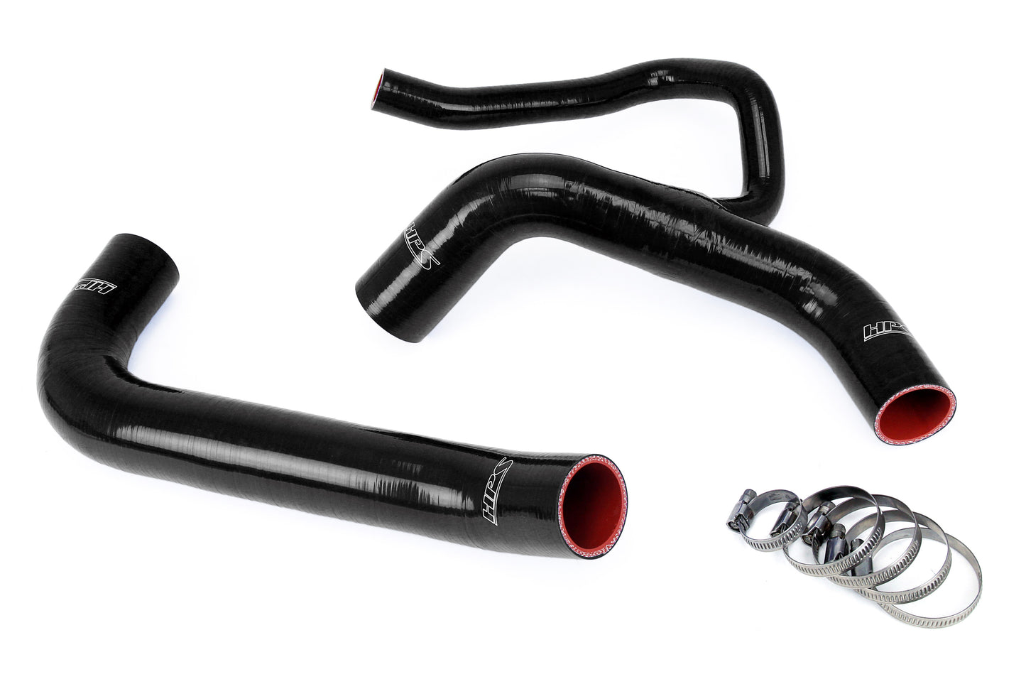 HPS Performance 3-ply Reinforced Silicone Replaces Rubber Radiator Coolant Hoses 57-1848-BLK