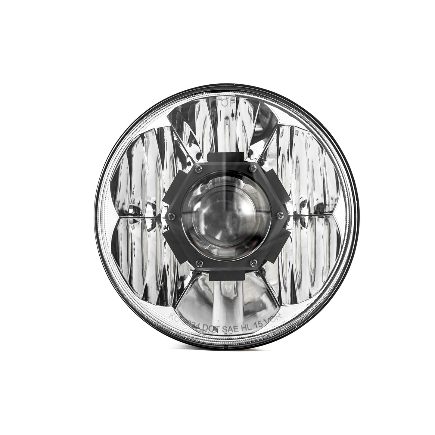 KC HiLiTES 7 in Gravity LED Pro - Single Headlight - SAE/ECE - 55W / 60W Driving Beam - Universal / 07-18 Jeep JK 4234