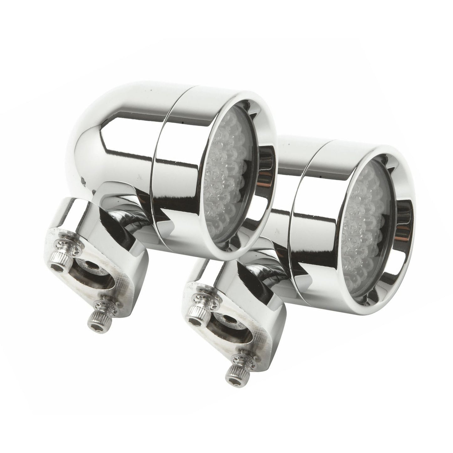 Lazer Star Lights AMBER LED SHORTY CHROME DIAMOND MOUNT LSK4801A-D
