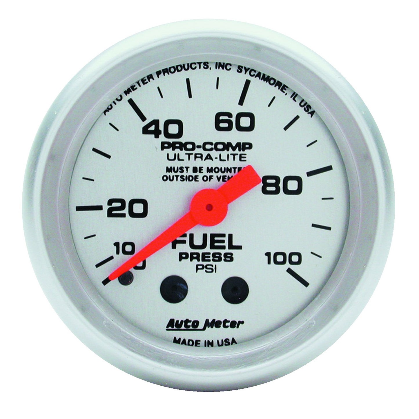 AutoMeter 2-1/16 in. FUEL PRESSURE 0-100 PSI ULTRA-LITE 4312