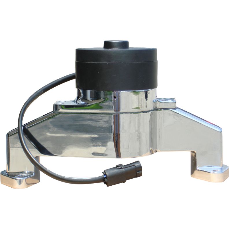 Proform Electric Engine Water Pump; Aluminum; Chrome Finish; Fits BB Chevy Engines 68230C
