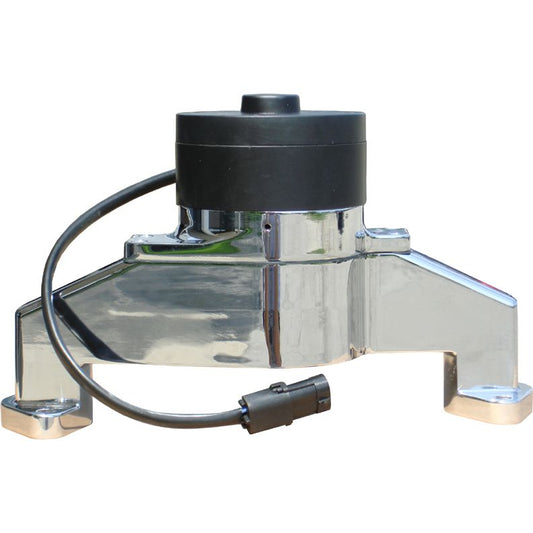 Proform Electric Engine Water Pump; Aluminum; Chrome Finish; Fits BB Chevy Engines 68230C