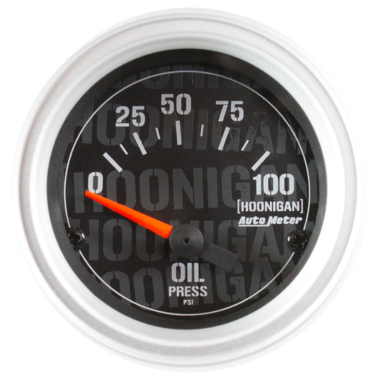 AutoMeter 2-1/16 in. OIL PRESSURE 100 PSI ELECTRIC HOONIGAN 4327-09000