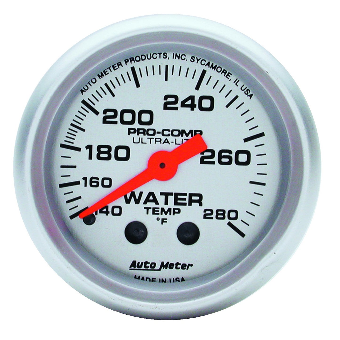 AutoMeter 2-1/16 in. WATER TEMPERATURE 140-280 Fahrenheit ULTRA-LITE 4331
