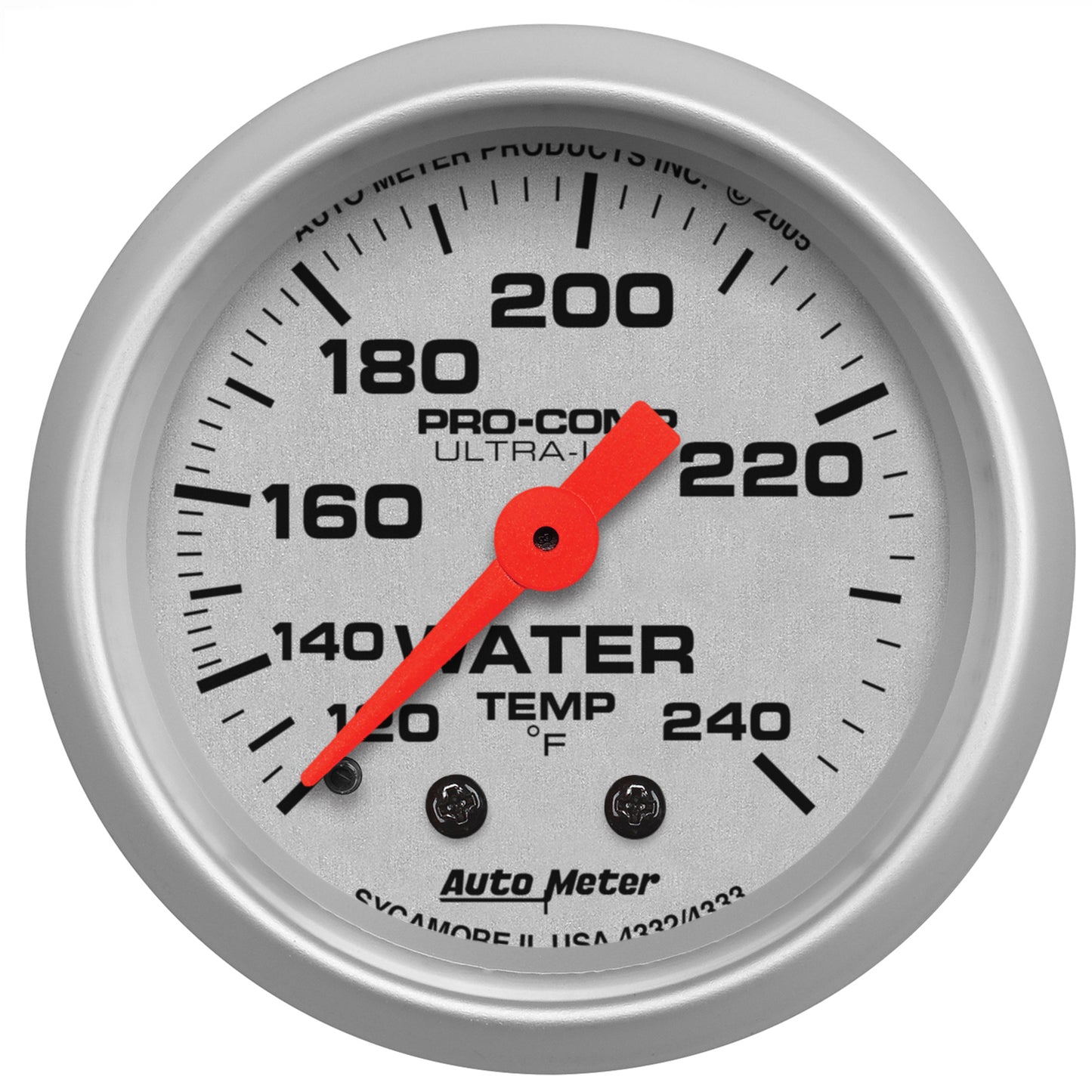 AutoMeter 2-1/16 in. WATER TEMPERATURE 120-240 Fahrenheit ULTRA-LITE 4333