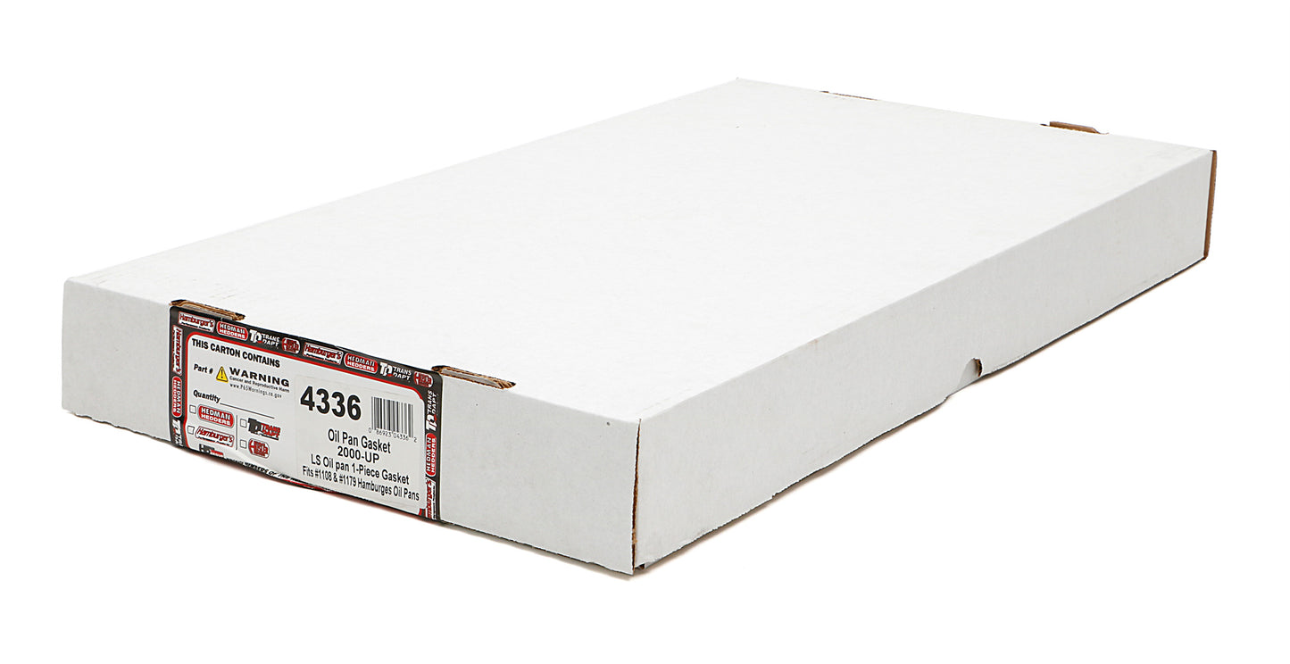 Trans-Dapt Performance 1 Piece Gasket For Hamburgers 1108 And 1179 Ls Engine Swap Oil Pans 4336