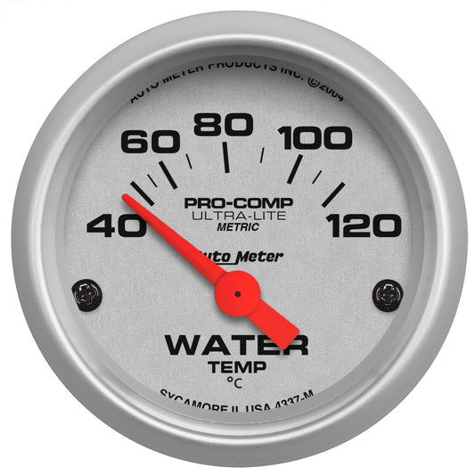 AutoMeter 2-1/16 in. WATER TEMPERATURE 40-120 Celsius ULTRA-LITE 4337-M