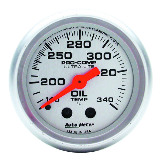 AutoMeter 2-1/16 in. OIL TANK TEMPERATURE 140-340 Fahrenheit ULTRA-LITE 4346