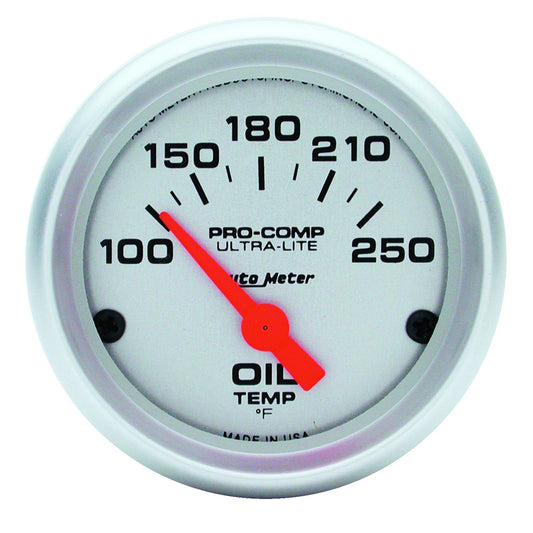AutoMeter 2-1/16 in. OIL TEMPERATURE 100-250 Fahrenheit ULTRA-LITE 4347