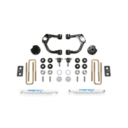 Fabtech 3.5 in. BJ UCA SYS W/ PERF SHKS 2019-20 FORD RANGER 4WD W/O INTRUSION BEAM KIT K2322