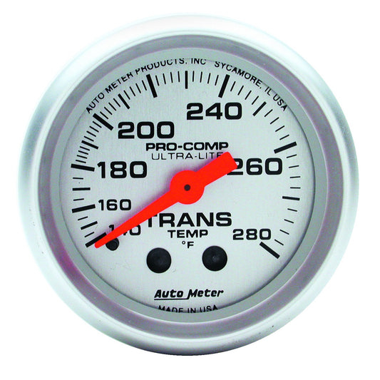 AutoMeter 2-1/16 in. TRANSMISSION TEMPERATURE 140-280 Fahrenheit ULTRA-LITE 4351