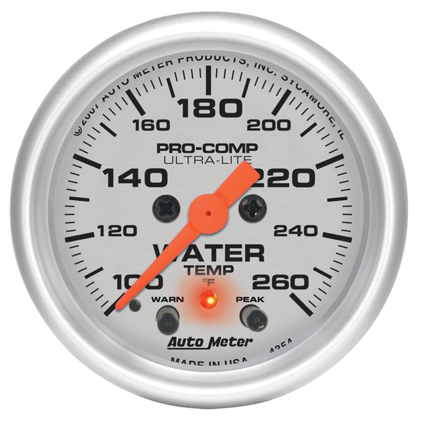 AutoMeter 2-1/16 in. WATER TEMPERATURE 100-260 Fahrenheit ULTRA-LITE 4354