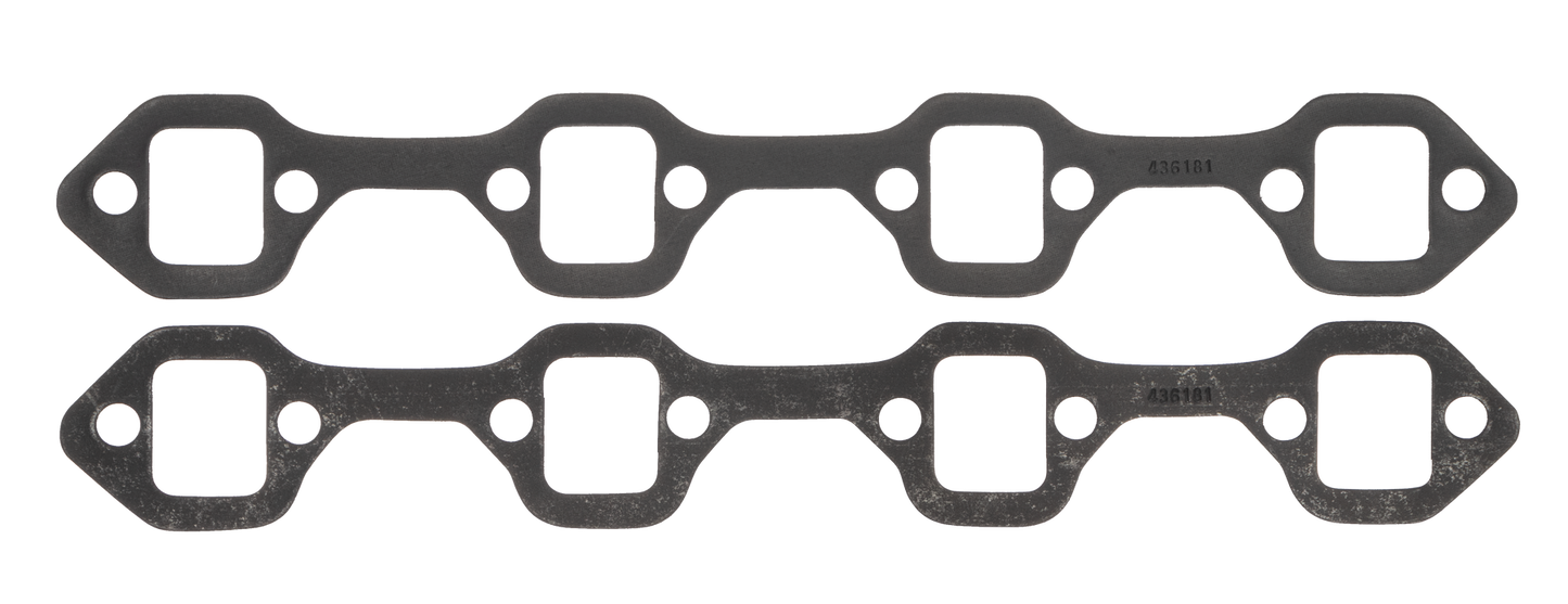 SCE Gaskets FORD 289-351W LRG RECT GRAPH-FORM 1/8 THK EXH GSKTS 436181