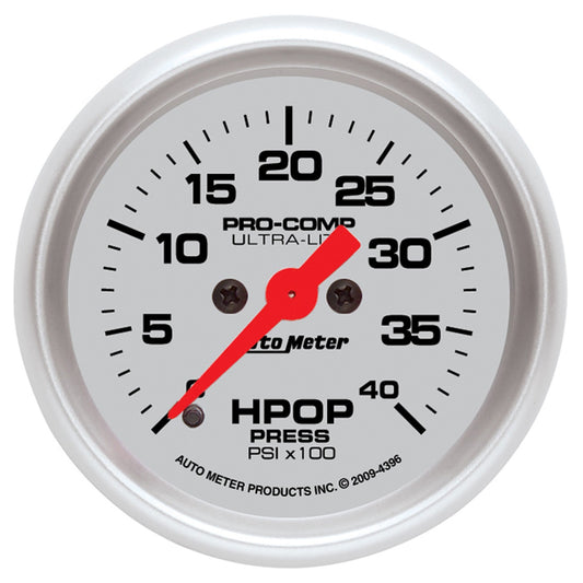 AutoMeter 2-1/16 in. HPOP PRESSURE 0-4K PSI ULTRA-LITE 4396