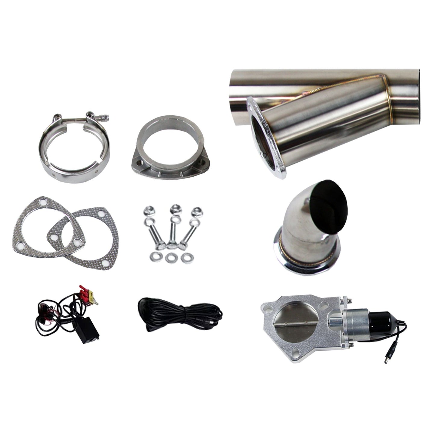 Granatelli Electronic Exhaust Cutout Systems - Stainless Steel - Weld In 307522