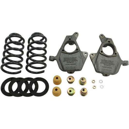 BELLTECH 988 LOWERING KITS Front And Rear Complete Kit W/O Shocks 2014-2015 Chevrolet Silverado/Sierra (Std Cab) 2wd 3 in. or 4 in. F/5 or 6 in. R Drop W/O Shocks