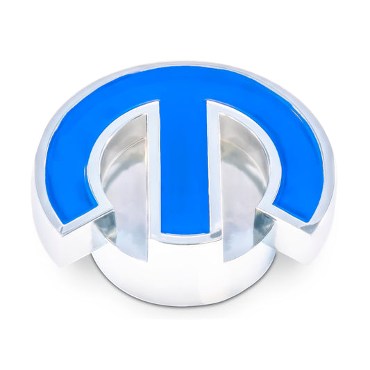 Proform Deluxe Air Cleaner Center Nut; MOPAR Omega Style; Chrome w/Blue 440-337