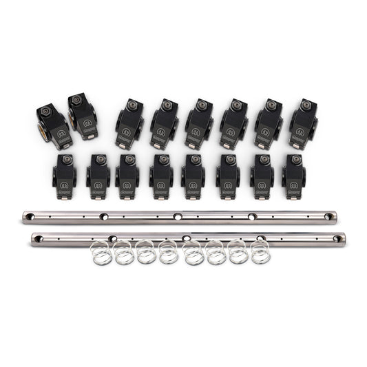 Proform Roller Rocker Arm Set; 1.5; Shaft-Mount; MOPAR; Black; Fits BB Chrysler Engines 440-868