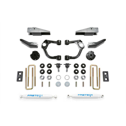 Fabtech 3.5 in. BJ UCA SYS W/ PERF SHKS 2019-20 FORD RANGER 4WD W/ INTRUSION BEAM KIT K2323