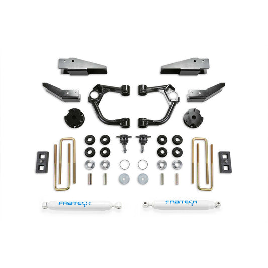 Fabtech 3.5 in. BJ UCA SYS W/ PERF SHKS 2019-20 FORD RANGER 4WD W/ INTRUSION BEAM KIT K2323