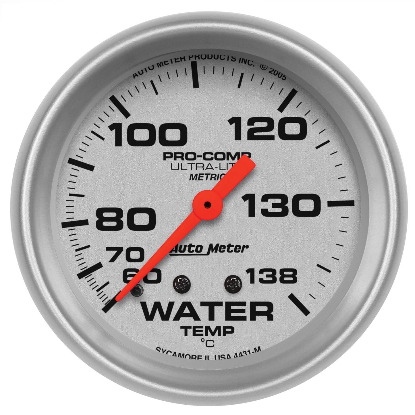 AutoMeter 2-5/8 in. WATER TEMPERATURE 60-140 Celsius ULTRA-LITE 4431-M