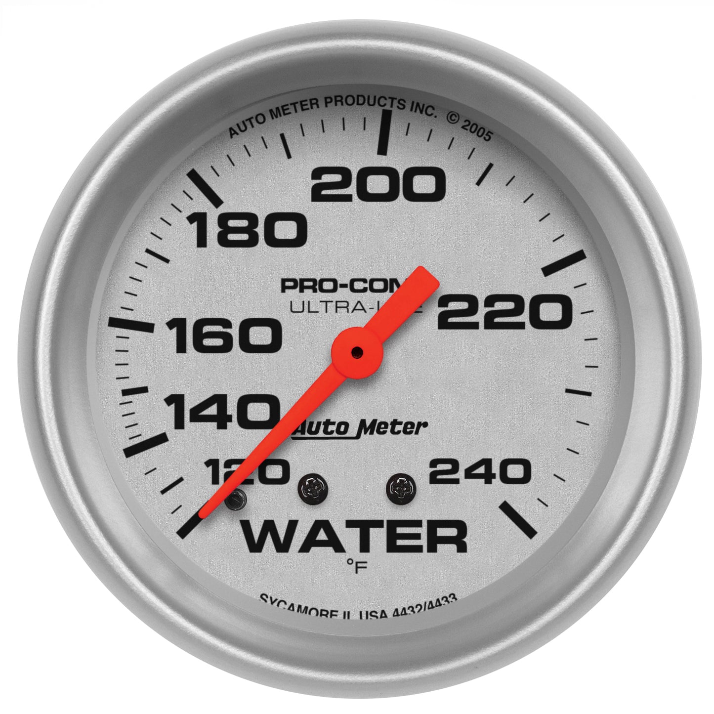 AutoMeter 2-5/8 in. WATER TEMPERATURE 120-240 Fahrenheit ULTRA-LITE 4432