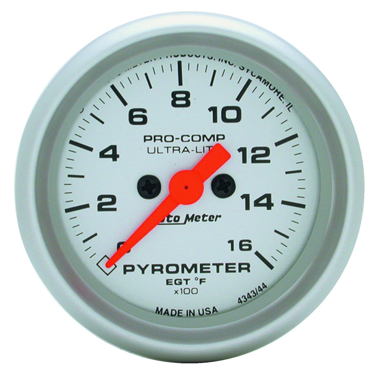 AutoMeter 2-5/8 in. PYROMETER 0-1600 Fahrenheit ULTRA-LITE 4444