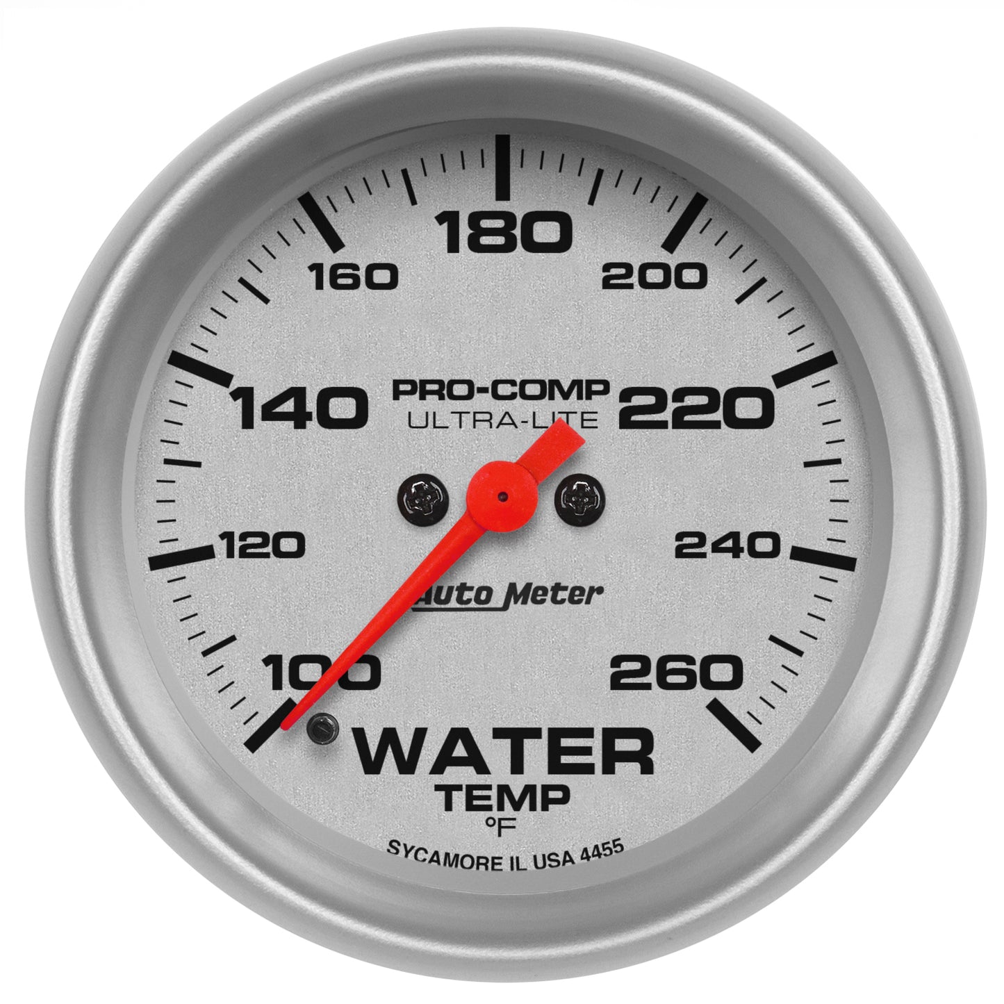 AutoMeter 2-5/8in WATER TEMPERATURE 100-260 deg F ULTRA-LITE 4455