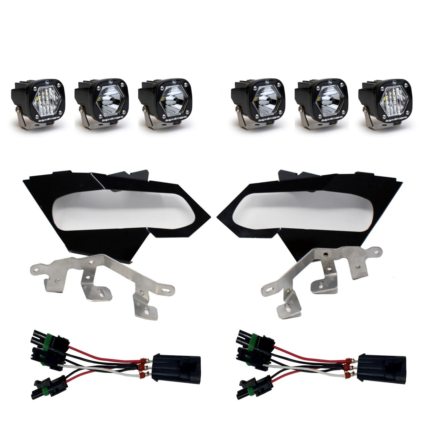 Baja Designs S1 Triple LED Headlight Kit 447074
