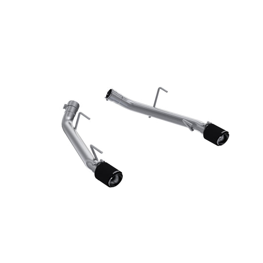 MBRP Exhaust 2 1/2in. Dual Axle Back; T304 with CF Tips S72023CF