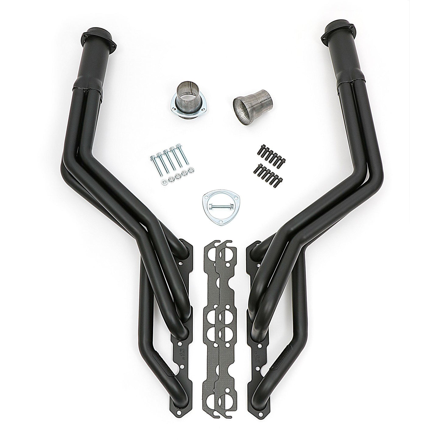 Hedman Hedders S10 / SB CHEVY V8 UNDER CHASSIS DESIGN ENGINE SWAP HEADERS SWAP HEADERS; 1-1/2 IN. LONG TUBE- BLACK MAXX CERAMIC COATED 69033