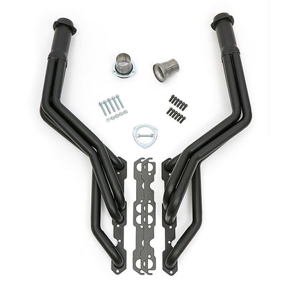 Hedman Hedders S10 / SB CHEVY V8 UNDER CHASSIS DESIGN ENGINE SWAP HEADERS SWAP HEADERS; 1-1/2 IN. LONG TUBE- BLACK MAXX CERAMIC COATED 69033