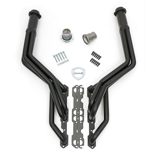 Hedman Hedders S10 / SB CHEVY V8 UNDER CHASSIS DESIGN ENGINE SWAP HEADERS SWAP HEADERS; 1-1/2 IN. LONG TUBE- BLACK MAXX CERAMIC COATED 69033