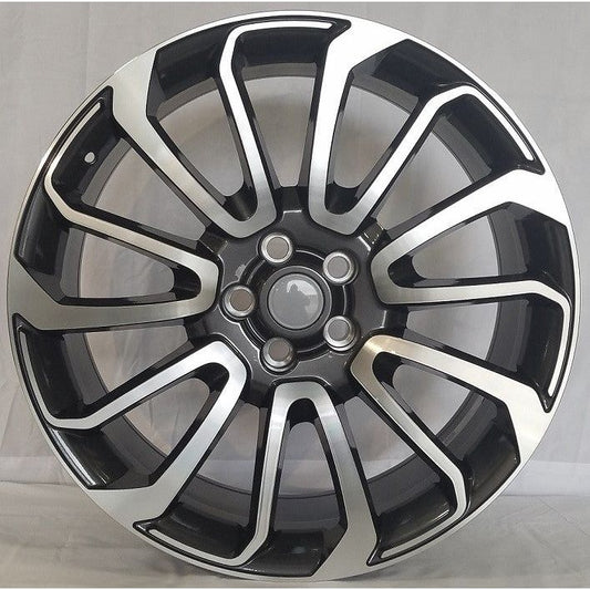 24" X 10" Dark Titanium Machine Face Aluminum Wheels Set - Dynamic Performance - R526-DTM-24x10-5x120-45-72.56
