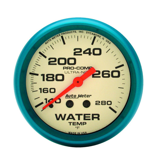 AutoMeter 2-5/8 in. WATER TEMPERATURE 140-280 Fahrenheit ULTRA-NITE 4531