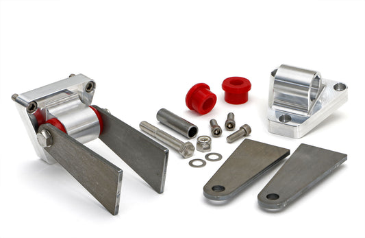 Trans-Dapt Performance Premium Billet Aluminum Engine Mount Kit With Polyurethane Bushings And Starter Frame Brackets; Fits Sb Chevy 283-400 (Gen 1/Ii) And Bb Chevy 396-502 (Mark Iv/Gen 5) Engines (One Pair) 4532