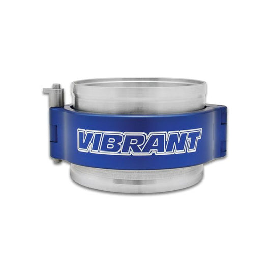 Vibrant Performance - 12520B - HD Clamp Assembly for 5 in. OD Tube - Anodized Blue Clamp