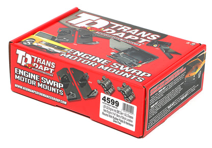 Trans-Dapt Performance Mount Kit-Ls Into Sb Chevy Chassis 1 1/4 In. Back W/ Rubber Pads 4599