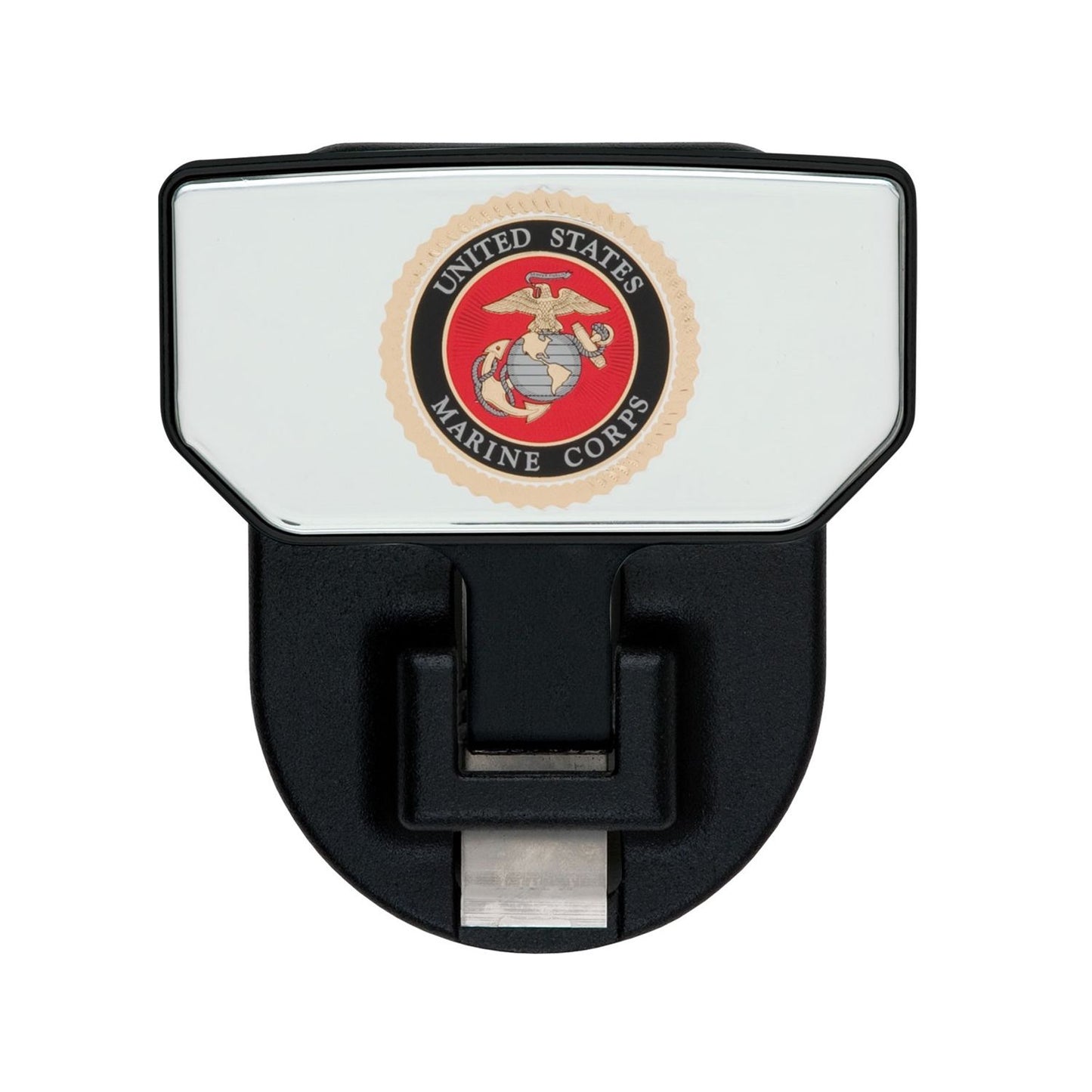 CARR - 183142 - HD Universal Hitch Step; Fits 2 In. Receiver; Black; U.S. Marines; Single