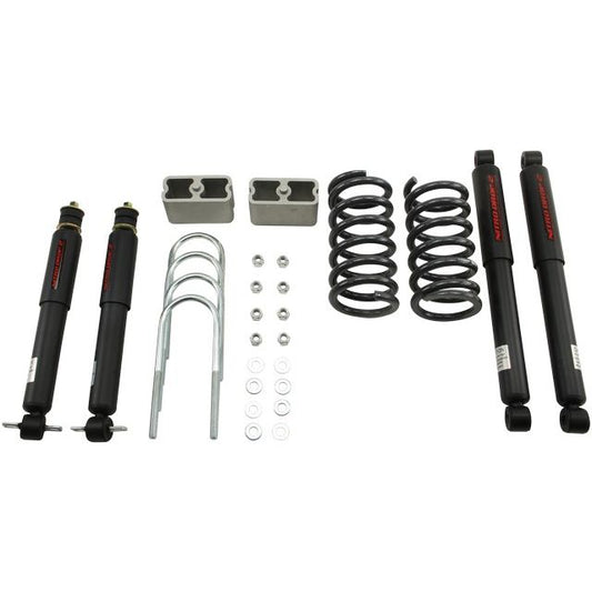 BELLTECH 436ND LOWERING KITS Front And Rear Complete Kit W/ Nitro Drop 2 Shocks 1983-1997 Mitsubishi Mighty Max 2.5 in. F/3 in. R drop W/ Nitro Drop II Shocks