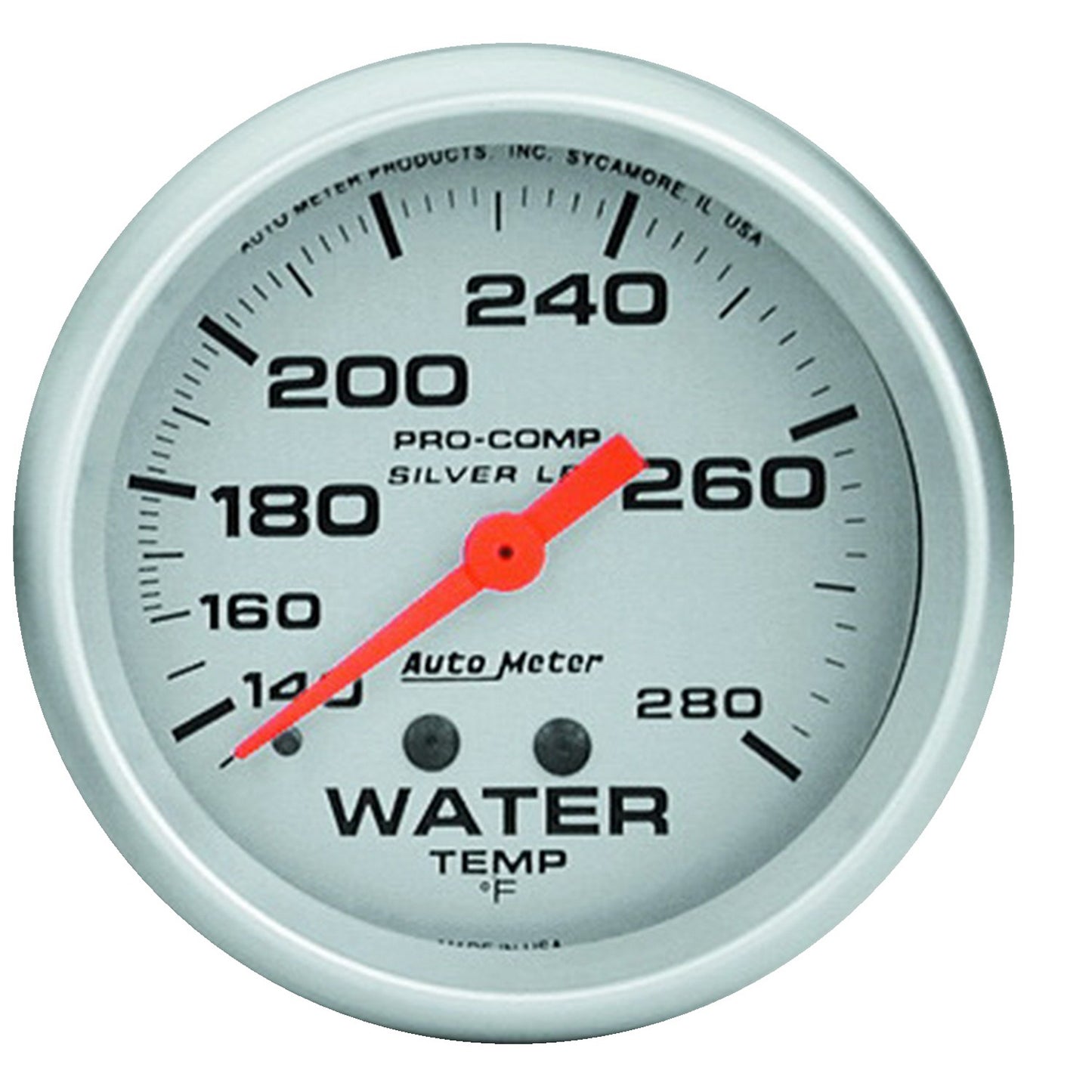 AutoMeter 2-5/8 in. WATER TEMPERATURE 140-280 Fahrenheit LIQUID FILLED ULTRA-LITE 4631