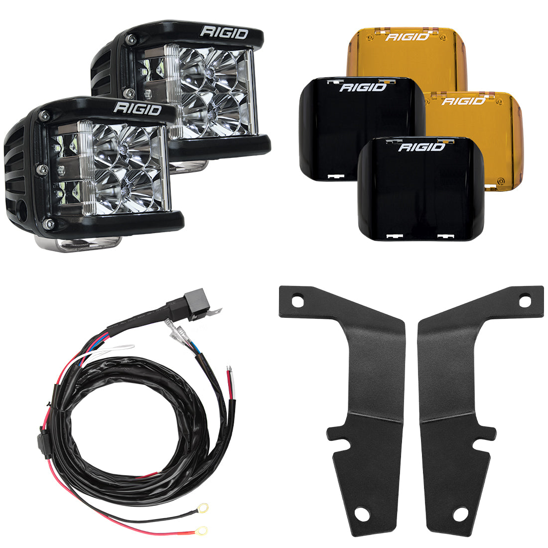 RIGID Industries 2010-2020 Toyota 4Runner A-Pillar Light Kit Includes D-SS Flood 46703