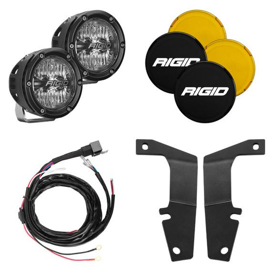 RIGID Industries 2010-2020 Toyota 4Runner A-Pillar Light Kit Includes 4In 360-Series Drive 46704