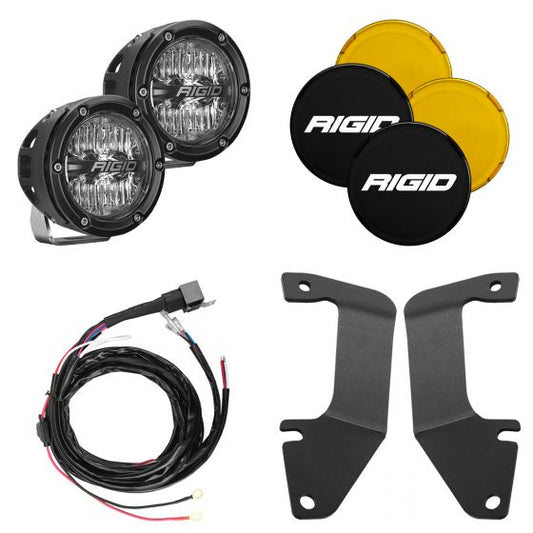 RIGID Industries 2014-2020 Toyota Tundra A-Pillar Light Kit Includes 4In 360-Series Drive 46706