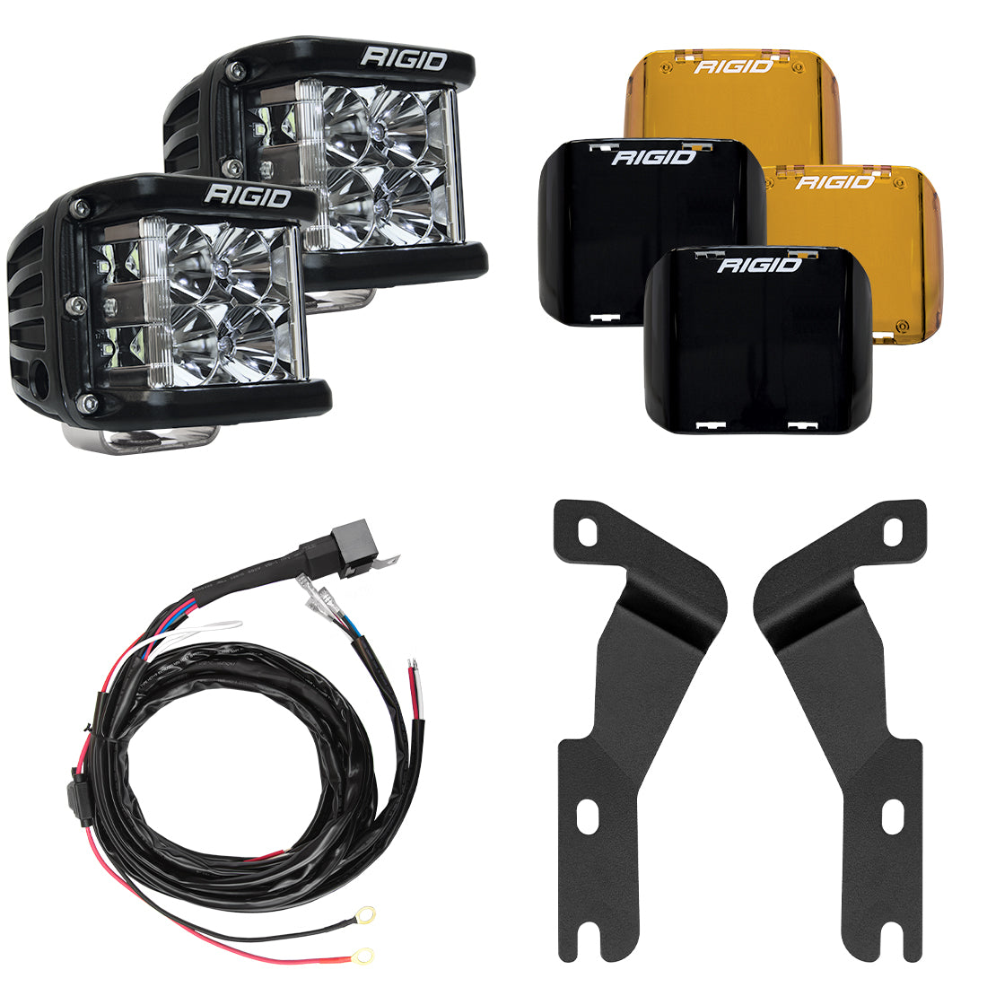 RIGID Industries 2016-2020 Toyota Tacoma A-Pillar Light Kit Includes D-SS Flood 46707