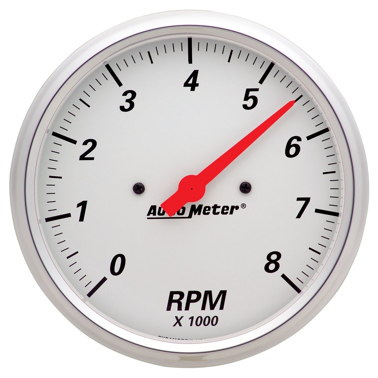 AutoMeter 5 in. IN-DASH TACHOMETER 0-8000 RPM ARCTIC WHITE 1399