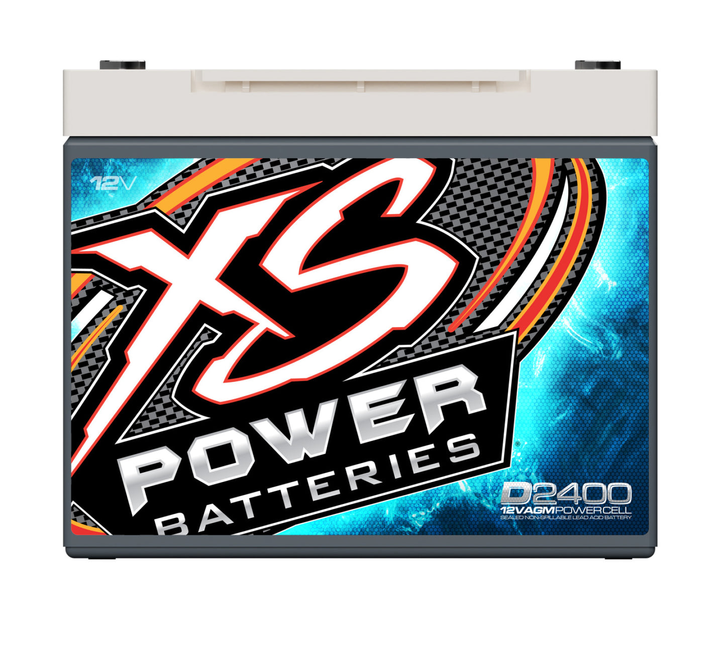 XS Power Batteries 12V AGM D Series Batteries - M6 Terminal Bolts Included 3500 Max Amps D2400