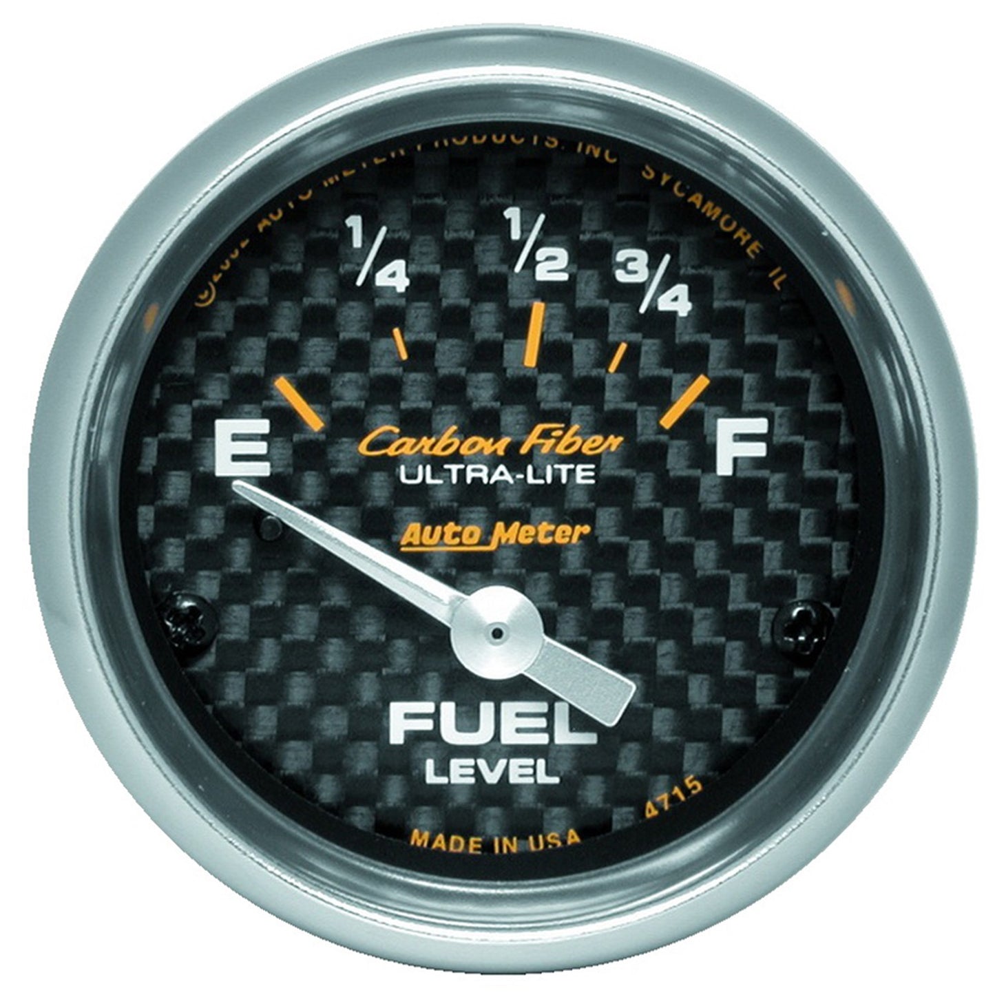AutoMeter 2-1/16 in. FUEL LEVEL 73-10 O CARBON FIBER 4715