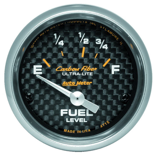 AutoMeter 2-1/16 in. FUEL LEVEL 73-10 O CARBON FIBER 4715