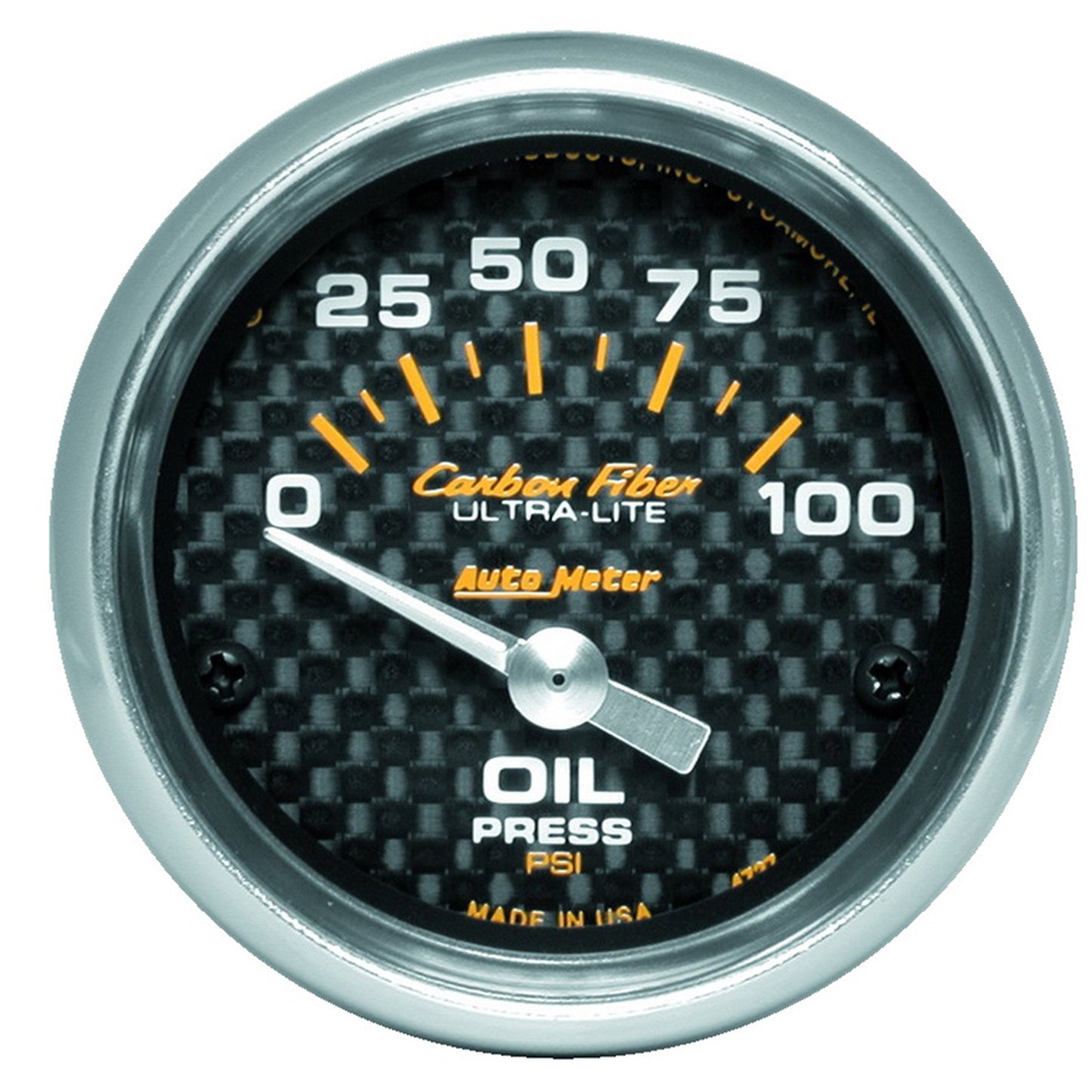 AutoMeter 2-1/16 in. OIL PRESSURE 0-100 PSI CARBON FIBER 4727